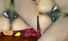 Indian bride screams in orgasm as hubby fucks her tight pussy at midnight wedding party