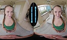 curvy redhead teen 18+ babysitter chloe marie with tattoos pigtails bends over for pov doggystyle ride and missionary pounding lethalhardcorevr