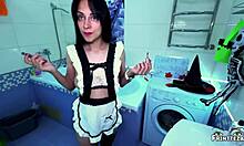 Hey stepmom, couldn't resist bending you over for doggystyle creampie before Halloween