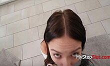 She Believes Stepdad's Cum Makes Breasts Grow Bigger So She Begs For Loads