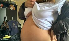 Did you love knocking up my sexy pregnant hairy latina pussy with that hot creampie fetish massage!