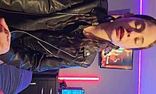 damn i look so sexy in this jacket n heels lettin stepdad pound me doggystyle from behind