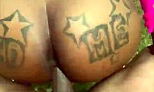 ebony bent over rough big black cock doggystyle creampie sloppy spit