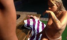 whoa 😍 hot blonde alessia luna's curvy body ripped and pool pounded sloppy!!