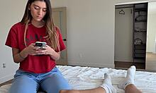 Aubry Babcock's perfect teen ass takes creampie from Scott Stark
