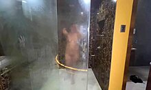 Step-Cousins Rub Pussies and Squirt in Christmas Lesbian Orgy