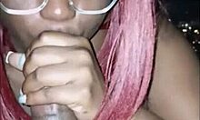 redhead gags on monster bbc facial in sky high suite