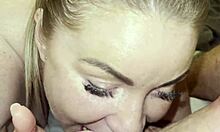 stepmom grips my dick tight with both hands sucking just how i crave it making me explode happy!