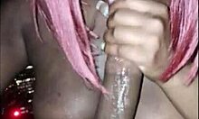 redhead gags on monster bbc facial in sky high suite