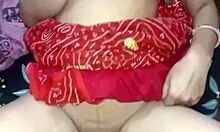 Indian girl's doggy close-up pounding session