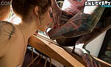 What if tattooed lesbian goths gape assholes with dildos and squirt?