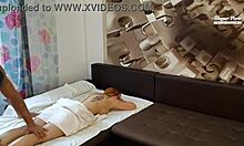 Busty Kiara Lord gets oiled massage then fucked hard bent over with deepthroat and creampie