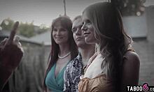family tradition home movie: stepmom syren de mer licks teen gf nikki sweet in taboo 3some 😈👅