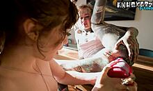 What if tattooed lesbian goths gape assholes with dildos and squirt?