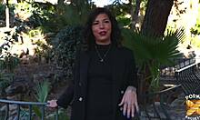 gwen young brunette milf craves anal in lingerie and stockings