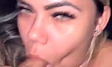 teasing his huge cock with my mouth until he blasts hot cum all over me