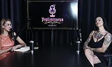 lexi mallet in sheer red teases clients with brazilian heat