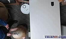 BIG COCK DESTROYS PETITE BLONDE TEEN DANNY IN POLICE UNIFORM ROUGH POUNDING