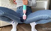 Skinny teen squirts hard in leggings orgasm compilation