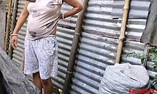 wife gets brutal outdoor anal fuck from friend deep on ranch pain quickie