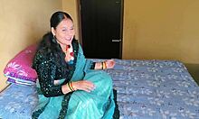 Chubby BBW Milf's Deepthroat Facial at Indian Festival