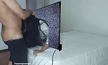 halloween cosplay slut samara's pussy and ass stuffed by two monster black cocks