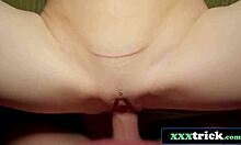 christmas santa babe with tattoos sucks monster cock pov then fucks doggystyle outdoors