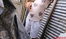 wife gets brutal outdoor anal fuck from friend deep on ranch pain quickie