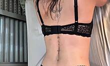 i love this alt college girl's huge natural tits bouncing like crazy slut