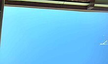 Neighbor girl next door lifts skirt for outdoor upskirt DOGGYSTYLE pussy pounding