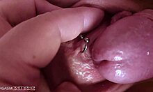 chubby couple teases clit then slides big cock deep in her tight pussy for passionate missionary