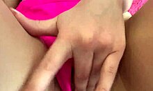 wanna see me rub my hairy pussy thru this thong up close? 😏🔥