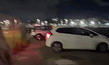 Street Shenanigans Ignite Young Amateur Interracial Heat