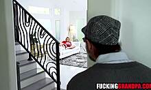 teen virgin rides pervy step grandad loses it in hood taboo