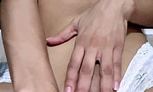 teen 18+ teases tight body solo play