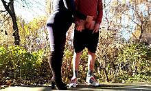 Lustful Stepmom in Pantyhose Flashes Saggy Tits to Depraved Stepson Cum Covered