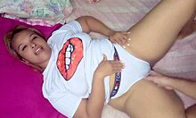 stepmom catches stepson staring then rides his cock hard