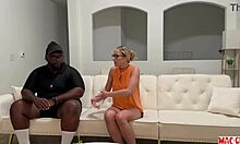 blonde milf slut seduces bbc coach bends over rides big cock doggystyle cum ass