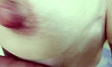 hey look at my small saggy milf tits and nipples up close