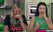 wanna join stepbrother and stepsister's hot ffm threesome fuck on cinco de mayo?