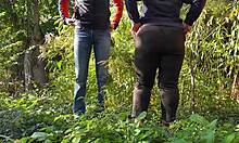 stepmom's big fat ass needs my attention in this kinky outdoor amateur homemade play