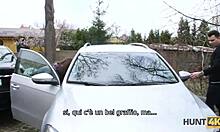 My shaved pussy gets pounded hard for cash right in front of my boyfriend