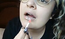 mommy's sweet thin glossy lips hide her chubby hairy slut secrets