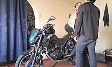 colombian niece sucks verga bends for culo ride on moto trip