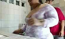 hidden cam catches stepson pounding my wet pussy hard in kitchen alone