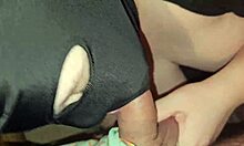 my bbw wife's big natural tits bounce while she smokes and sucks huge cock deep