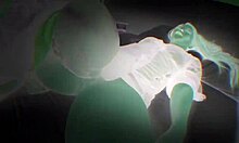 Blonde cutie Halloween night wrecked by huge black cock anal pounding