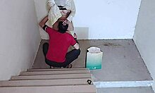 😈 secret stairs fuck with horny sister-in-law tight pussy pounding 🔥