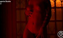 step into my goth emo world with pierced nipples and tattoos