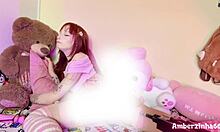 watch this cute goth redhead brazilian pawg ride sex machine first time huge orgasm